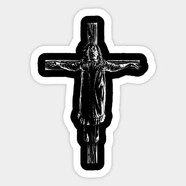 Crucified Regan Sticker by Samhain1992